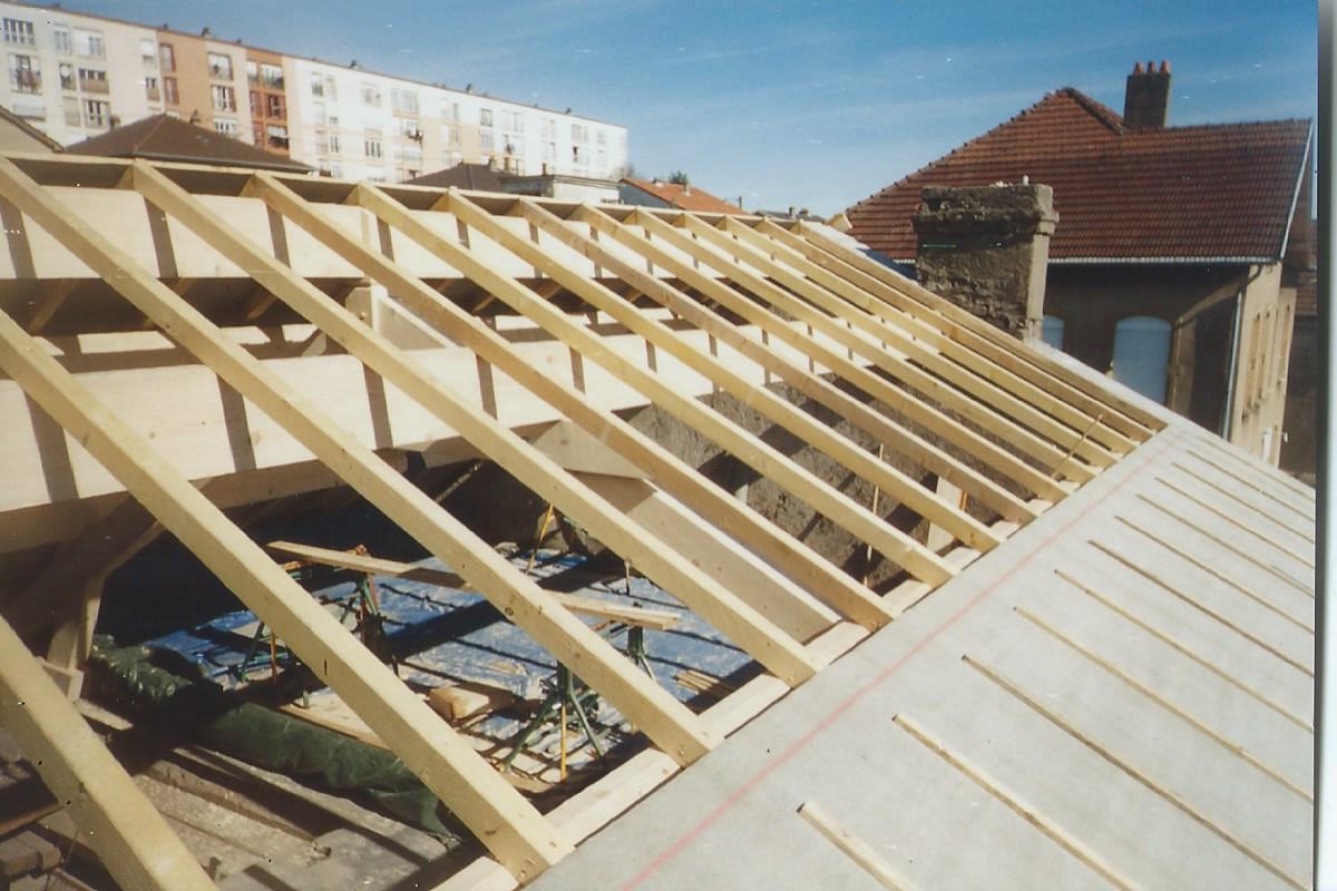 Chevronnage sur panne